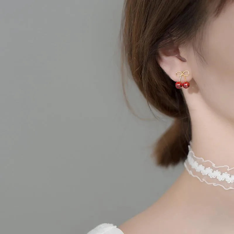 Aretes Cereza