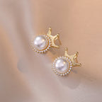 Aretes Crown Pearl