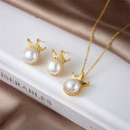 Aretes Crown Pearl