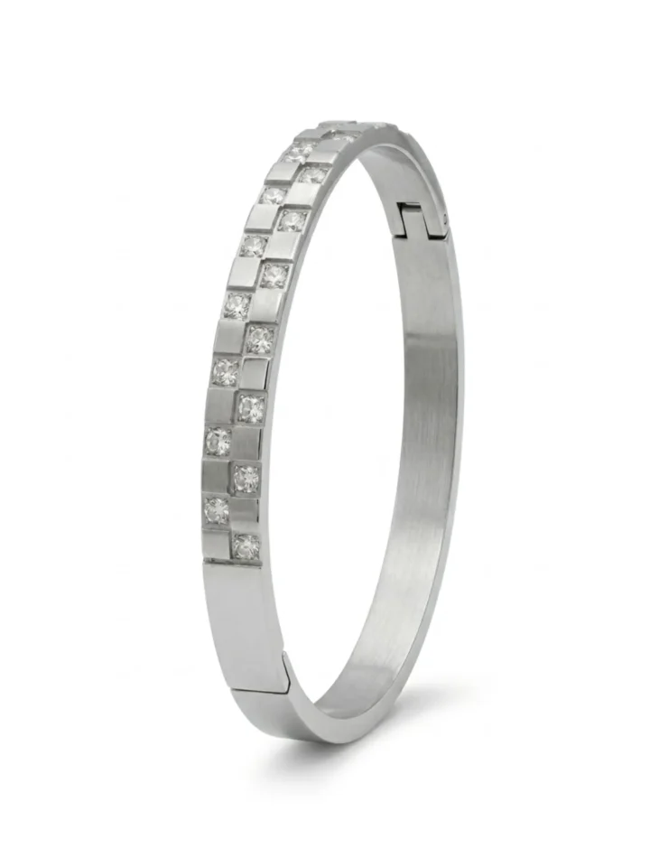 Brazalete Lira Zircon Enchape 18K