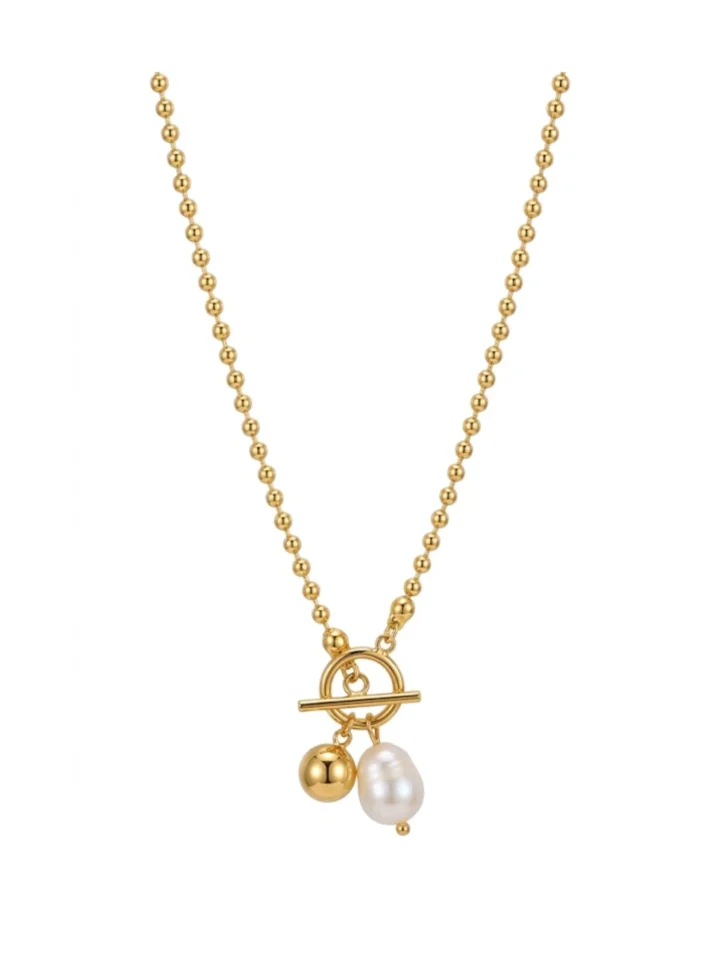 Collar Perla Enchape 18K