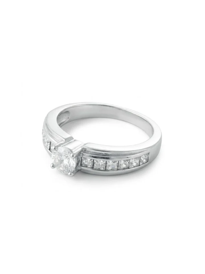 Anillo Zircon Stainless Steel