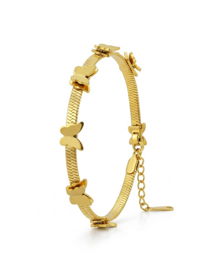 Pulsera Mariposa Enchape 18K