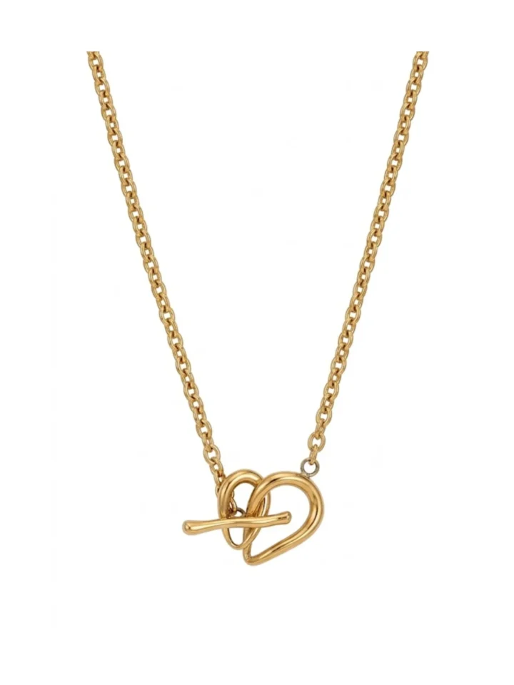 Collar Corazón OT Enchape 18K