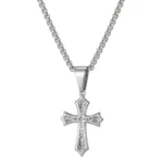 Collar Cruz Enchape 18K