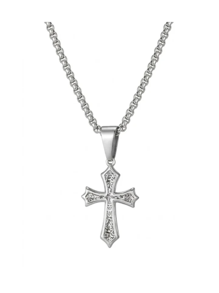 Collar Cruz Enchape 18K