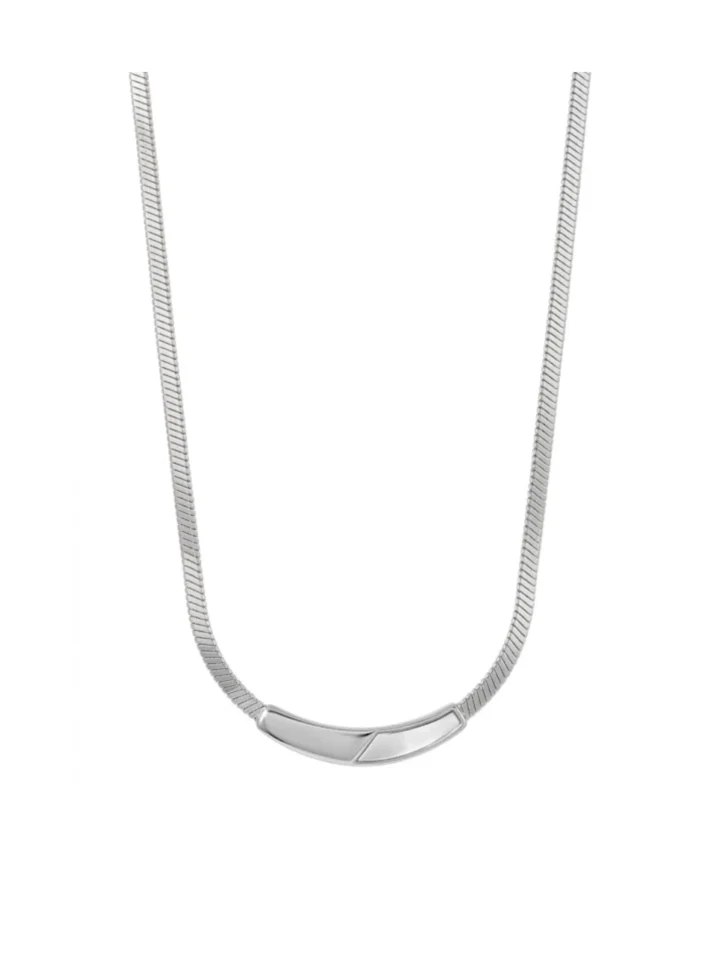 Collar Geométrico Enchape 16K