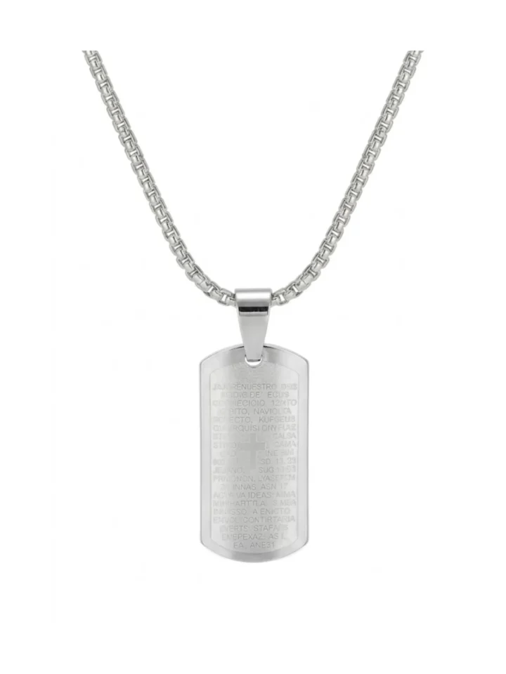 Collar Placa Urban Enchape 18K