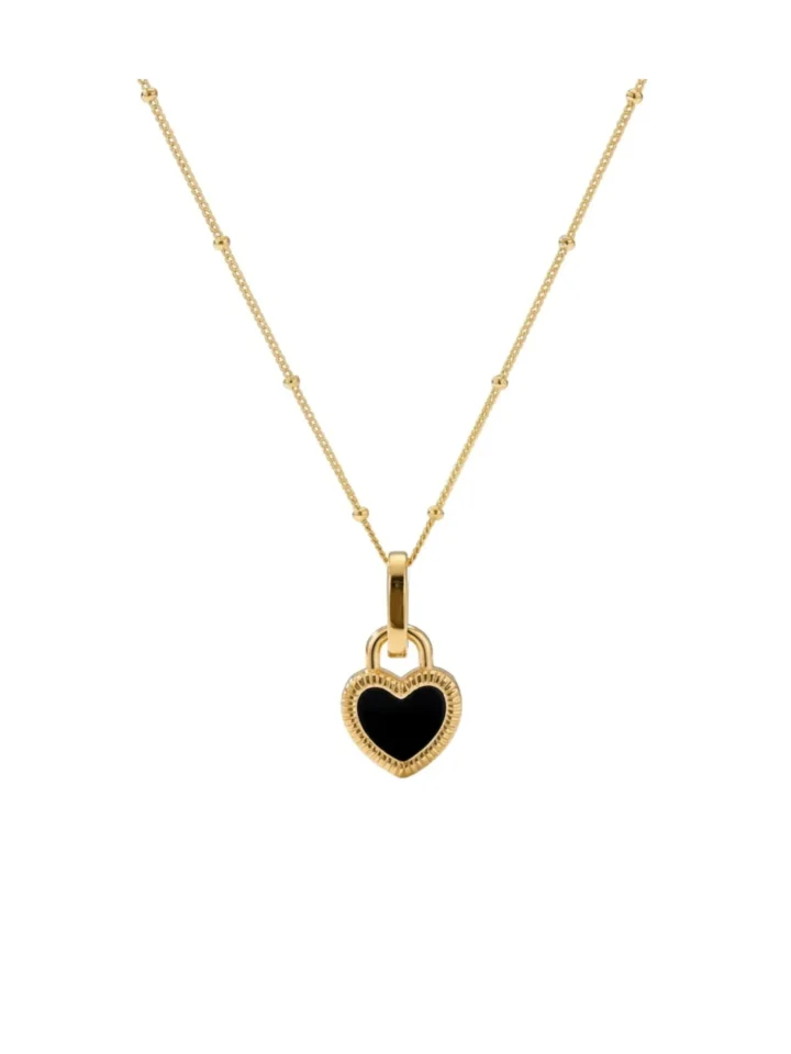 Collar Corazón Enchape 18K